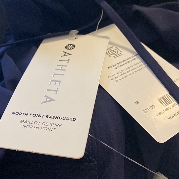 ATHLETA NORTH POINT RASHGUARD // Dress Blue - Picture 8 of 8